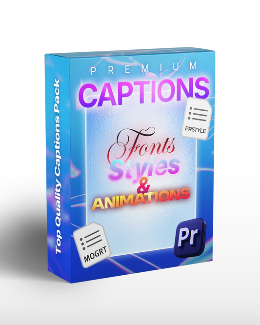 Premium Captions - #1 Shine Captions Pack for Premiere Pro